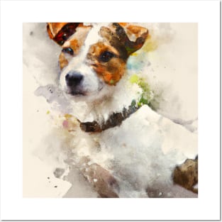 Watercolor Jack Russell Terrier - Dog Lovers Posters and Art